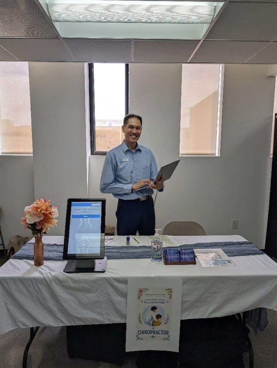 Dr Kwan at an event